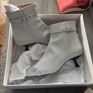 Brand new GANNI eyelet-detail glitter ankle boots in EU41!
